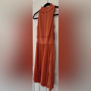 Nanette Lepore Terracotta Smocked Dress